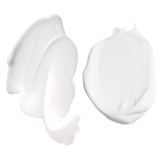 product goop smears on white background